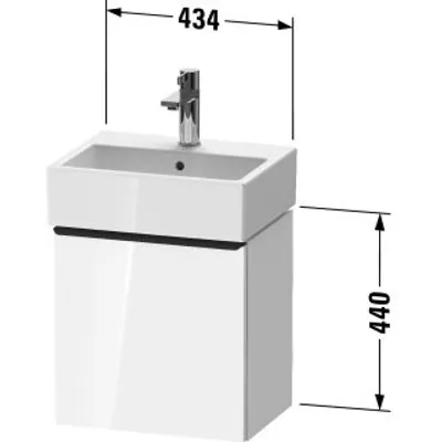 Produktbild von Duravit DE4217L70550000 DN WTU WH 434x322x440 Ei Marmoriert
