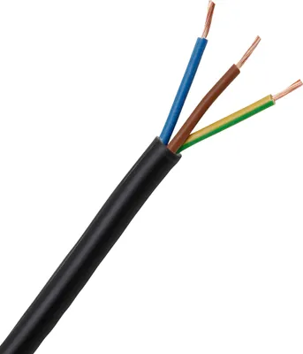Produktbild von KOPP Schlauchleitung H05VV5-F 3 G 1 mm² Schwarz Kopp 152405849 5 m