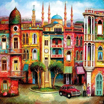 Zdjęcie produktu dla Magnolia Puzzle Tbilisi Square - Puzzle 1023 różnokolorowych płytek