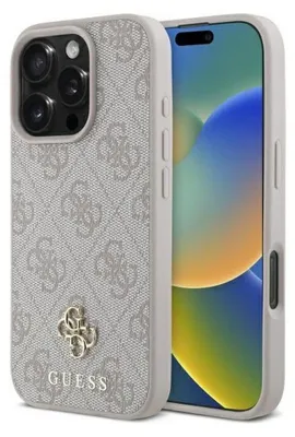 Produktbild von GUESS 3666339354411, Cover, Apple, Apple iPhone 16 Pro, 16 cm (6.3"), Pink