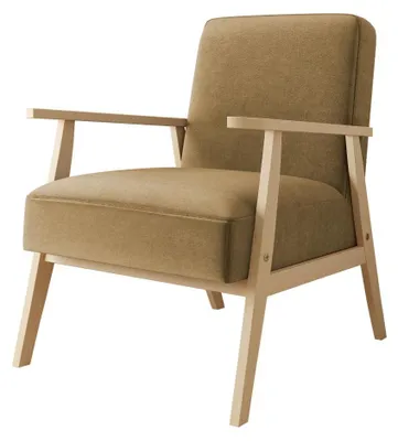 Produktbild von MIRJAN24 Sessel Runoya, Wohnzimmersessel vom Hersteller, Vintage Relaxsessel, Polstersessel (Farbe: Magic Velvet 2206)