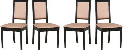 Produktbild von Esszimmerstuhl - Set  4x Roma 13 schwarz, zetta 292