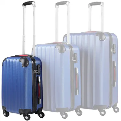 Immagine prodotto di Valigia rigida, capacità 34L, ABS resistente, blu