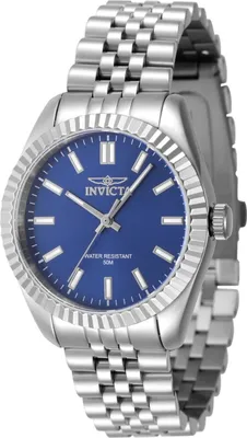 Produktbild von Invicta Specialty 47497 Damenarmbanduhr - Quartz Bewegung - Edelstahl mit blauem Zifferblatt - 36 mm