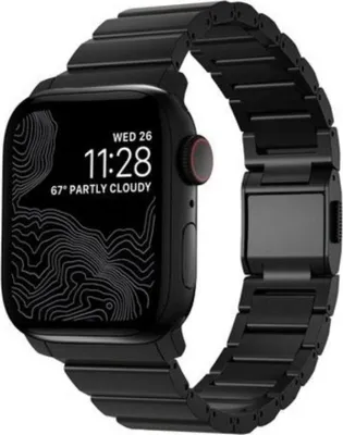 Zdjęcie produktu dla Nomad Titanium Band, Band, Smartwatch, Czarny, Apple, 41mm / 42mm, Tytan