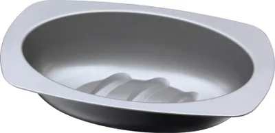 Brotbackform oval 32 cm, Antihaft, säureteigbeständig, anthrazit/schwarz