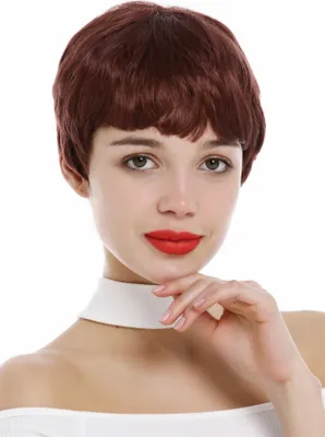 Produktbild von WIG ME UP Perücke kurz Pixie Cut Pony Rotbraun SA098-35