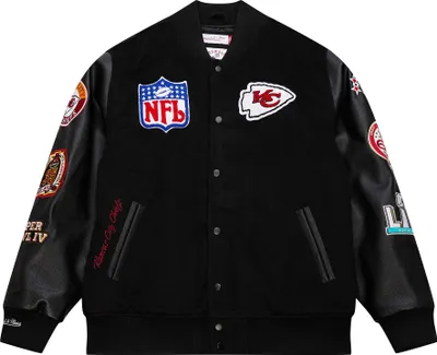 Produktbild von Mitchell & Ness Varsity Jacke BLACK Kansas City Chiefs - S
