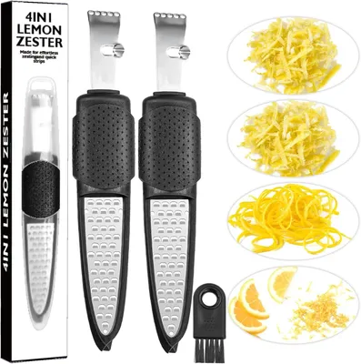 Imagen del producto de Rallador de acero inoxidable, con mango ergonómico, apto para lavavajillas, ideal para cítricos y queso