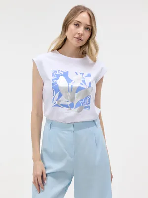 Produktbild von Orsay Ärmelloses weißes Damen-T-Shirt XS