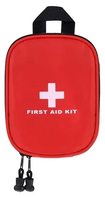 Image de Trousse de premiers secours en nylon, rouge, dimensions 17x13x5,5 cm (seul le sac)