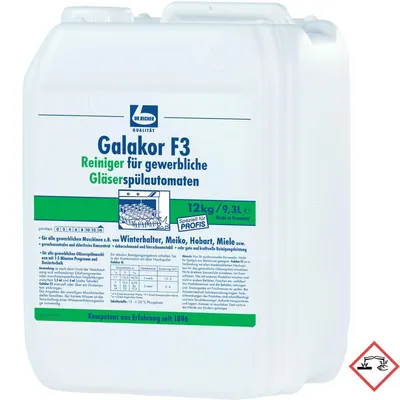 Produktbild von "Dr. Becher" Galakor F3 Reiniger 9,3 l für gewerbl. Gläserspülmaschinen