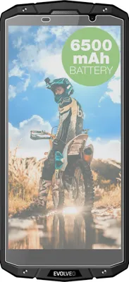 A smartphone with a motocross rider on the screen.