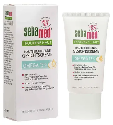 Produktbild von SEBAMED Trockene Haut Omega 12% Gesichtscreme 50ml PZN 07629451