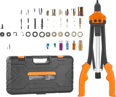 Produktbild von Rivetschnellmutternwerkzeug, halbautomatisches Design, 186 Teile enthalten, 16in 186pcs SemiAuto