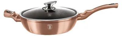 Obrázek produktu pro Hluboká pánev s mramorovým povrchem a poklicí 28cm METALLIC LINE ROSE GOLD EDITION 19441