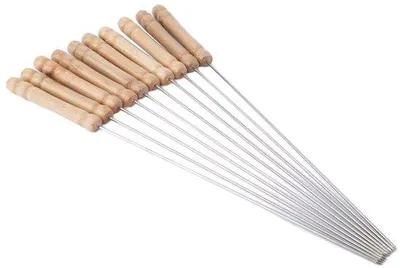 Produktbild von Grillspiesen, roestvrijstahl, 50 Stück, extra dick, hitzebeständig