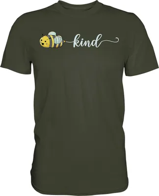 Produktbild von Be Kind Bienen T-Shirt – Urban Khaki / M
