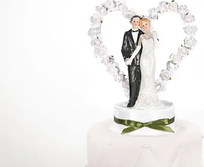Produktbild von PartyDeco PMF44-008, Kuchen, Beige, Schwarz, Weiß, Hochzeit, 1 Stück(e)