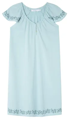 Produktbild von Women'secret Damen Short Nightdress Daily Garden Nachthemd, grün, XXL