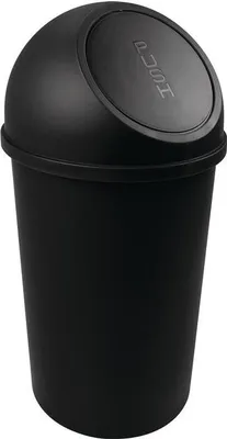 Image de helit Abfalleimer mit Push-Einwurfklappe, 25 Liter
