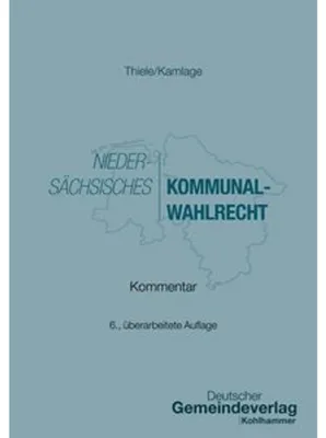 Zdjęcie produktu dla Niedersächsisches Kommunalwahlrecht