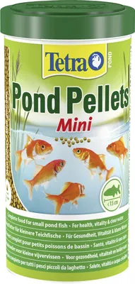 Productafbeelding van Tetra Pond Pellets Mini - Viskrachtvoer voor kleine vijvervissen, 1 liter verpakking