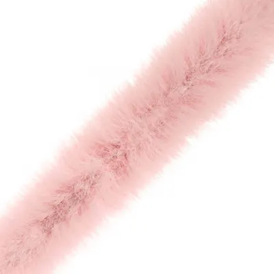 Fellborte ab 1m x 2 cm Meterware Fellbesatz Kunstfell Kunstpelz Fellstrang rosa