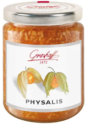 Image de Confiture de physalis Grashoff Extra de fruits de physalis colombiens 250g