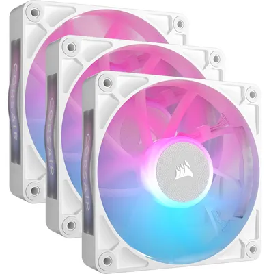 Zdjęcie produktu dla Corsair iCUE LINK RX120 RGB, Wentylator, 12 cm, 400 RPM, 2100 RPM, Biały