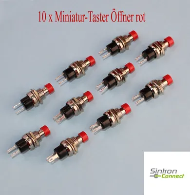 Produktbild von Blanko Mini-Taster, Öffner, rot