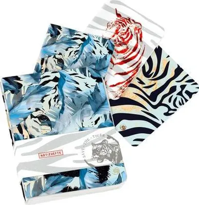 Produktbild von Save the Tiger Mini-Notizhefte blanko