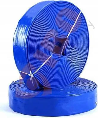 Immagine prodotto di IBO | Tubo Antincendio 2" - 50 m - Blu - Alta Qualita - Resistente All'Abrasione - Per Acqua Pulita E Sporca