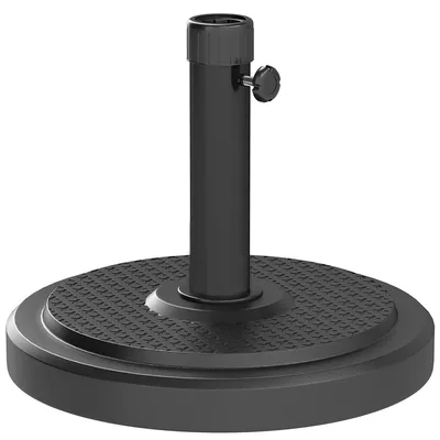 Produktbild von Sonnenschirmständer aus Zement 22kg Rund Schirmständer mit Feststellknopf, für Sonnenschirm 38mm/48mm