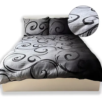 Produktbild von Bettwäsche Set Polar Fleece 160x200 cm – warm, dick, Winter, Grau, Mack Home