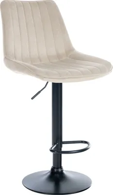 Produktbild von Barhocker Toni Samt schwarz creme