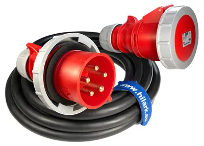 Image de 32A Rallonge triphasée CEE IP67 en caoutchouc OnPd H07RN-F 5x4 40m
