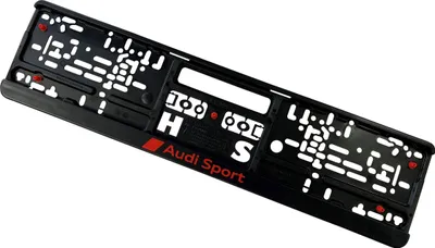 Produktbild von Original AUDI SPORT Premium Kennzeichenhalter Halter passend für alle Fahrzeuge