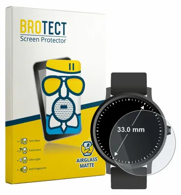 Produktbild von BROTECT Entspiegelungs Schutzglas für Armbanduhren (Kreisrund, ø: 33 mm) Schutzfolie Panzer Folie Glas Display Schutz matt