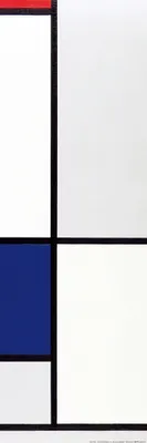 Obrázek produktu pro Piet Mondrian art print - Tableau I, 1921 (91 x 30 cm)