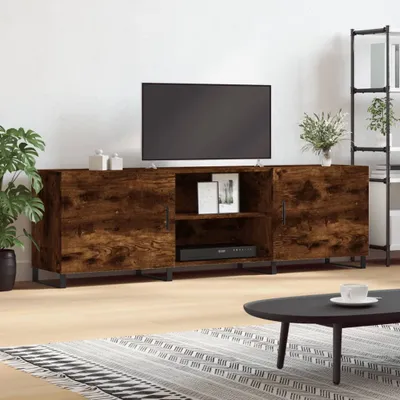 Obrázek produktu pro vidaXL TV skříňka kouřový dub 150x30x50 cm odvozený výrobek ze dřeva