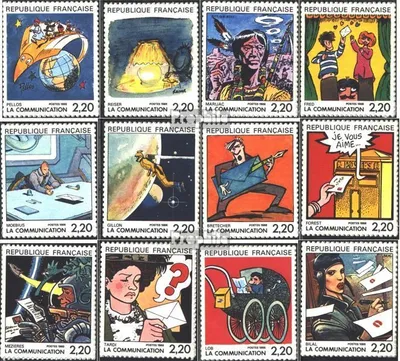 Produktbild von Briefmarken Frankreich 1988 Mi 2638-2649 (kompl.Ausg.) postfrisch Comics