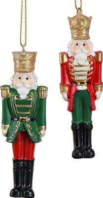 Produktbild von Nussknacker Weihnachtsanhänger Christbaumschmuck Dekoration, 4 Stück
