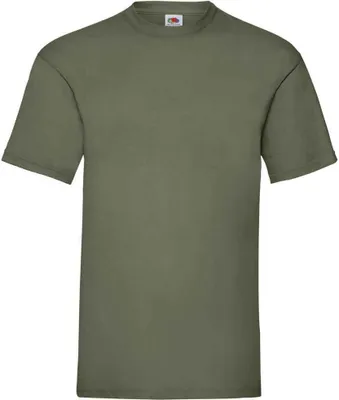 Image de Fruit of the Loom - T-shirt "Valueweight" pour homme PC5569 (XL) (Vert olive classique)