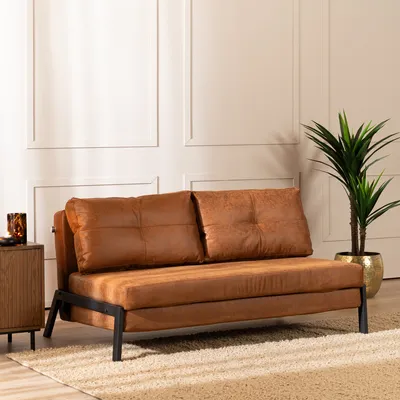 Produktbild von Bronx71 Schlafsofa 2-Sitzer Mikko  cognac