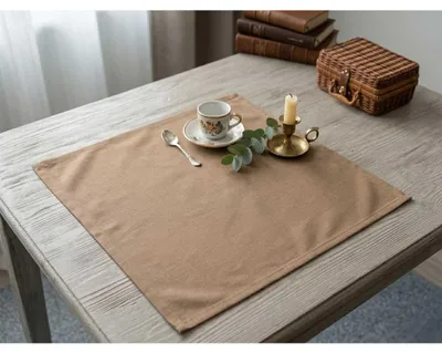 Zdjęcie produktu dla Obrus brązowy 50x50 cm
