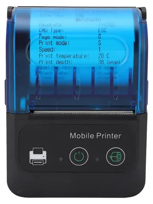 Thermischer Labeldrucker 2 Zoll, 203 DPI, 80 mm/s, Bluetooth, USB