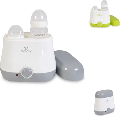 Zdjęcie produktu dla Podgrzewacz do butelek Cangaroo BabyDuo, na 2 butelki, sterylizacja maych czci, szary