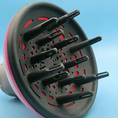 Produktbild von Großer Haartrockner-Diffusor aus schwarzem Kunststoff für langes Haar, mit diffuser Luftverteilung, hitzebeständig, für Salon und Zuhause