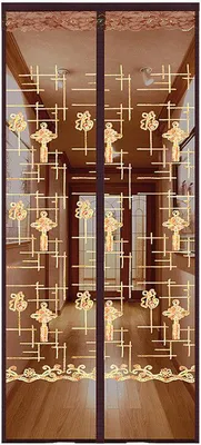 Immagine prodotto di INF Zanzariera magnetica con ricamo, 85 cm x 200 cm